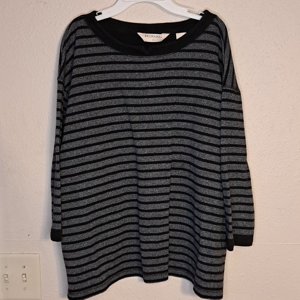 Bechamel black and gray sweater size 1X